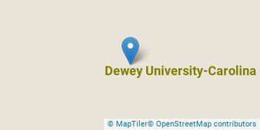 Location of Dewey University-Carolina