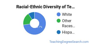 Racial-ethnic diversity of Teacher Education Grade Specific majors at Hamline University