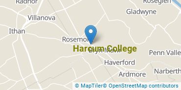 Location of Harcum College