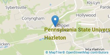 Location of Pennsylvania State University-Penn State Hazleton
