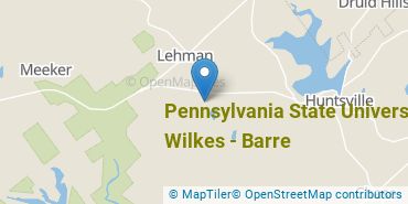 Location of Pennsylvania State University-Penn State Wilkes-Barre