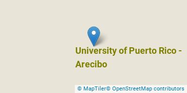 Location of University of Puerto Rico-Arecibo