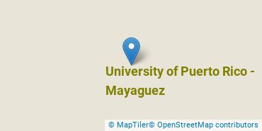 Location of University of Puerto Rico-Mayaguez