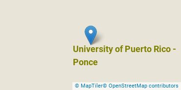 Location of University of Puerto Rico at Ponce