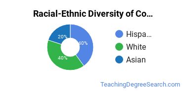 Racial-ethnic diversity of College Student Counseling majors at University of Redlands