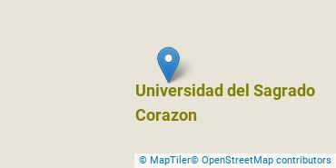 Location of Universidad del Sagrado Corazon