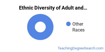 Adult Education Administration Majors in MN Ethnic Diversity Statistics